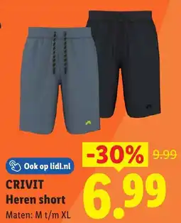 Lidl Crivit Heren short aanbieding
