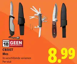 Lidl Crivit Mes aanbieding