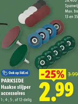 Lidl Parkside Haakse slijper accessoires aanbieding