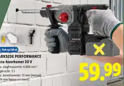 Lidl Parkside performance accu-boorhamer 20 v aanbieding