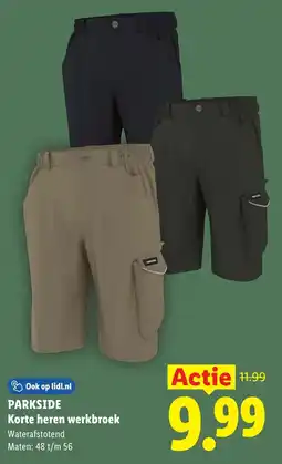 Lidl Parkside Korte heren werkbroek aanbieding