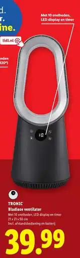 Lidl Tronic Bladloze ventilator aanbieding
