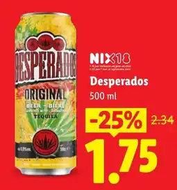 Lidl Desperados aanbieding