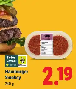 Lidl Hamburger Smokey aanbieding