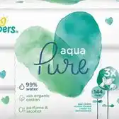 Bol.com Pampers Aqua Pure - 3 x 48 Stuks - Babydoekjes aanbieding