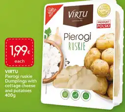 Food Plus Virtu dumplings with cottage cheese and potatoes aanbieding