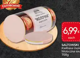 Food Plus Saltowski Moloczna sausage aanbieding