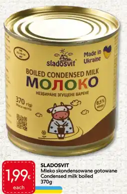 Food Plus Sladosvit Condensed milk boiled aanbieding