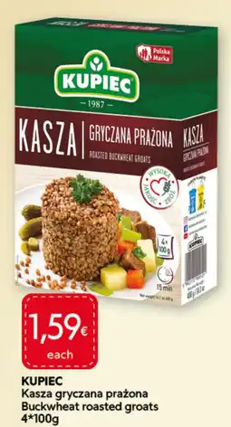 Food Plus Kupiec Buckwheat roasted groats aanbieding