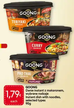 Food Plus Goong instant dish with noodles aanbieding