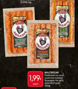 Food Plus Balcerzak sausages for grill aanbieding