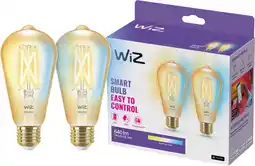 Coolblue WiZ Edison Filament lamp 2-pack - Warm tot Koelwit Licht - E27 aanbieding