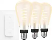 Coolblue Philips Hue Filament White Ambiance Edison XL 3-pack + dimme aanbieding