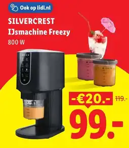 Lidl Silvercrest IJsmachine Freezy aanbieding