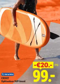 Lidl Crivit Opblaasbaar SUP-board aanbieding