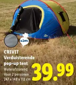 Lidl Crivit Verduisterende pop-up tent aanbieding