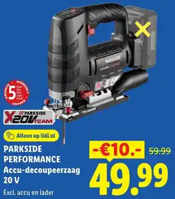 Lidl Parkside Performance Accu-decoupeerzaag 20 V aanbieding