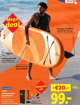 Lidl Crivit Opblaasbaar SUP- board Allround aanbieding