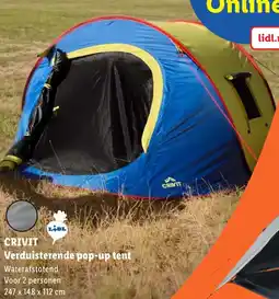 Lidl Crivit Verduisterende pop-up tent aanbieding