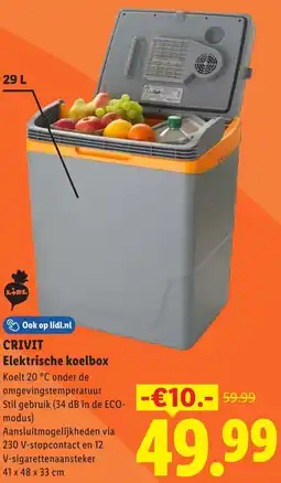 Lidl Crivit Elektrische koelbox aanbieding