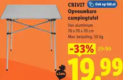 Lidl Crivit Opvouwbare campingtafel aanbieding