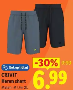 Lidl Crivit Heren short aanbieding