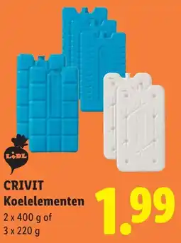 Lidl Crivit Koelelementen aanbieding