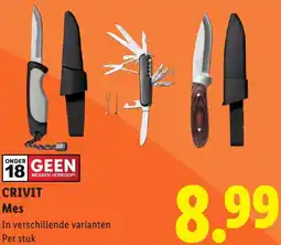 Lidl Crivit Mes aanbieding