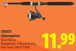 Lidl Crivit Vishengelset aanbieding