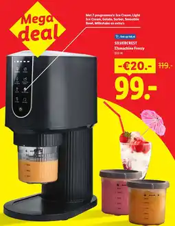 Lidl Silvercrest IJsmachine Freezy aanbieding
