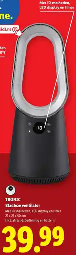 Lidl Tronic Bladloze ventilator aanbieding