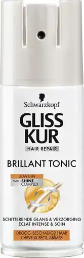 Bol.com Gliss Kur Total Repair Brilliant Tonic 100ml, voor droog & beschadigd haar aanbieding