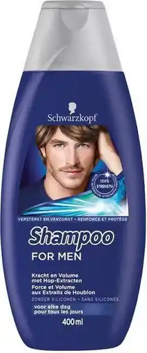 Bol.com Schwarzkopf for Men Shampoo - 400ml aanbieding