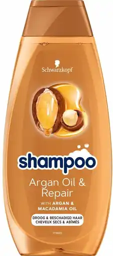 Bol.com Schwarzkopf - Shampoo - Argan Oil & Repair - 400ml aanbieding