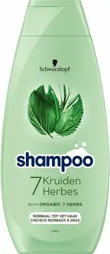 Bol.com Schwarzkopf - Shampoo - 7 Kruiden - Normaal tot Vet haar - 400 ml aanbieding