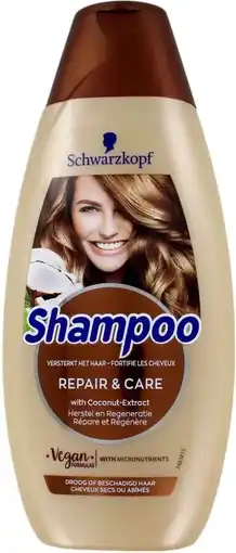 Bol.com Schwarzkopf Shampoo – Repair & Care 400ml aanbieding