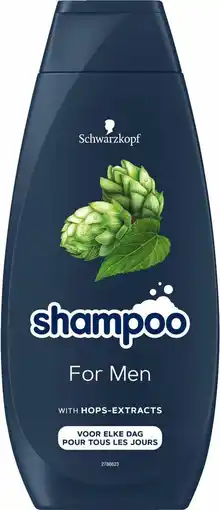 Bol.com Schwarzkopf - Shampoo - For Men - Met Hop Extract - Voor elke dag - 400 ml aanbieding