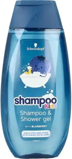 Bol.com Schwarzkopf Kids - Shampoo & Douchegel - Bosbes - 250ml - VEGAN aanbieding