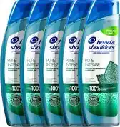 Bol.com Head & Shoulders Pure Intense Kalmeert Jeuk - Anti-roos - shampoo - Met Pepermunt - 5 x 250ml aanbieding