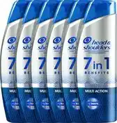 Bol.com Head & Shoulders 7in1 Krachtige Anti-Roos Shampoo - Voor Mannen - Voordeelverpakking - 6 x 225 ml aanbieding