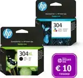 Bol.com HP 304 - Inktcartridge - Origineel - 304XL Zwart & 304 Kleur + Instant Ink tegoed aanbieding