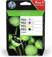 Bol.com HP 953XL / Zwart / Cyaan / Magenta / Geel / Hoge Capaciteit / 4-pack aanbieding