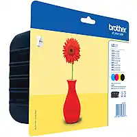 Bol.com Brother LC-121 - Inktcartridge / Zwart / Geel / Magenta / Cyaan aanbieding