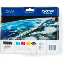 Bol.com Brother LC-985VALBP - Inktcartridge / Zwart / Geel / Cyaan / Magenta aanbieding