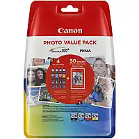 Bol.com Canon CLI-526 C/M/Y/BK Zwart, Cyaan, Geel, Magenta inktcartridge aanbieding
