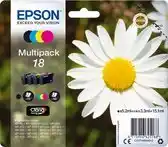 Bol.com Epson 18 - Inktcartridge / Zwart / Cyaan / Magenta / Geel aanbieding