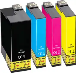 Bol.com Huismerk geschikt voor Epson 34XL inktcartridges - WF-3720DWF - WF-3725DWF aanbieding