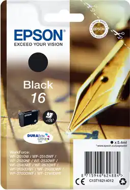 Bol.com Epson 16 - Inktcartridge / Zwart aanbieding
