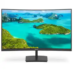 Bol.com Philips 241E1SC - Full HD Curved Monitor - FreeSync - 75hz - 24 inch aanbieding