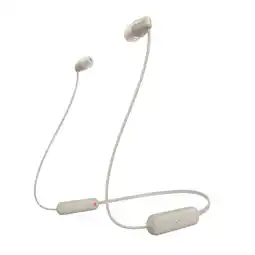 Bol.com Sony WI-C100 - Draadloze oordopjes - Taupe aanbieding